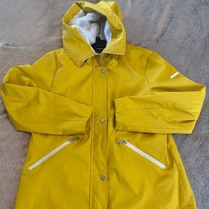 Yellow French connection rain coat